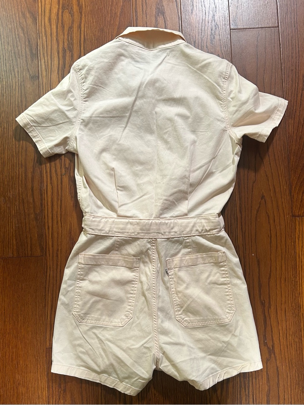 Levi's Soft Surplus Tie-Waist Utility Romper Blush Pink - Picture 3 of 4